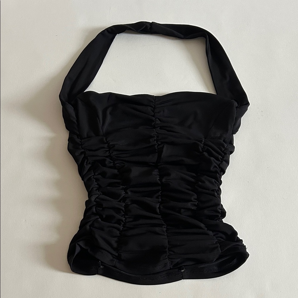 Black Halter Top